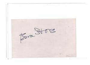 ACTOR AND DIRECTOR EZRA STONE (1917-1994) AUTOGRAPH. 3'' X 5'' INDEX CARD. UNDATED, SIGNATURE OBT...