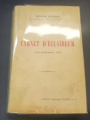 Mon carnet d'éclaireur - Aout-Novembre 1914