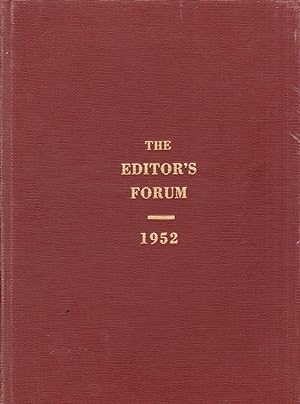 Image du vendeur pour The Editor's Forum Official Publication of the Georgia Press Association 1952. Vol. 29. Nos. 1-12 mis en vente par Americana Books, ABAA