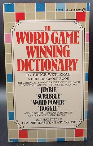 Seller image for THE WORD GAME WINNING DICTIONARY for sale by BOOKFELLOWS Fine Books, ABAA