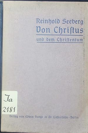 Bild des Verkufers fr Von Christus und dem Christentum. Aufstze. zum Verkauf von Antiquariat Bookfarm