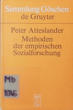 Bild des Verkufers fr Methoden der empirischen Sozialforschung. zum Verkauf von Antiquariat Bookfarm