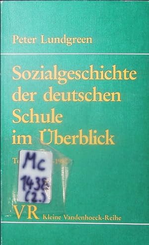Seller image for Sozialgeschichte der deutschen Schule im berblick ; 2: 1918 - 1980. for sale by Antiquariat Bookfarm