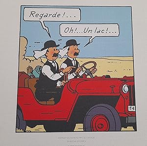 Seller image for HERGE TINTIN AU PAYS DE L'OR NOIR PLANCHE 20 STRIP 6 MOULINSART 2011 H01 for sale by Librairie RAIMOND