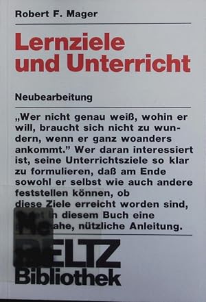 Seller image for Lernziele und Unterricht. for sale by Antiquariat Bookfarm