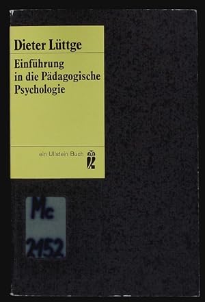 Bild des Verkufers fr Einfhrung in die Pdagogische Psychologie. zum Verkauf von Antiquariat Bookfarm