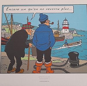 Image du vendeur pour HERGE TINTIN L'ILE NOIRE PLANCHE 42 STRIP 15 MOULINSART 2010 H09 mis en vente par Librairie RAIMOND