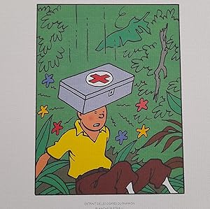 Seller image for HERGE TINTIN LES CIGARES DU PHARAON PLANCHE 33 STRIP 11 MOULINSART 2011 H10 for sale by Librairie RAIMOND