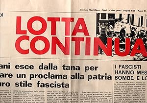 Lotta Continua Giornale quotidiano Anno III n. 66 Mercoledi 20 Marzo 1974