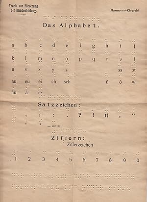 Blatt: Das Alphabet, Satzzeichen und Ziffern