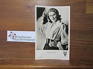 Bild des Verkufers fr Autogrammkarte Ingrid Bergman zum Verkauf von Antiquariat im Kaiserviertel | Wimbauer Buchversand