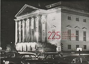 Bild des Verkufers fr Programmheft 225 JAHRE DEUTSCHE STAATSOPER BERLIN Spielplanbersicht fr das Jahr 1968 zum Verkauf von Programmhefte24 Schauspiel und Musiktheater der letzten 150 Jahre