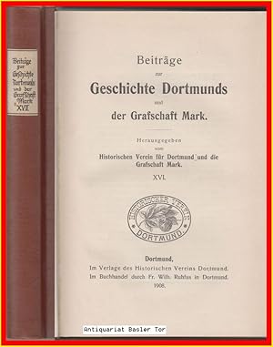 Imagen del vendedor de Beitrge zur Geschichte Dortmunds und der Grafschaft Mark. Band XVII. (17) a la venta por Antiquariat Basler Tor