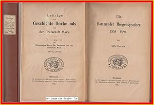 Beiträge zur Geschichte Dortmunds und der Grafschaft Mark. Band XXVII / XXVIII. (27 / 28) DORTMUN...