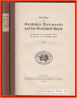 Imagen del vendedor de Beitrge zur Geschichte Dortmunds und der Grafschaft Mark. Band XLI (41) a la venta por Antiquariat Basler Tor