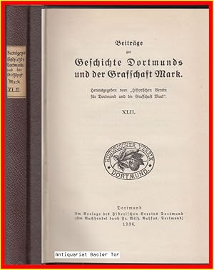 Imagen del vendedor de Beitrge zur Geschichte Dortmunds und der Grafschaft Mark. Band XLII (42) a la venta por Antiquariat Basler Tor