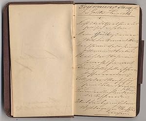 Notizbuch mit Lesefrüchten. Geführt von Macoon (Lesung unsicher) Heider in München 1863 bis 1877....