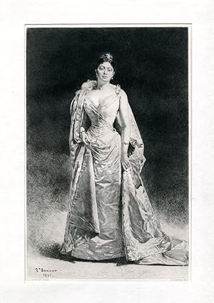 Bild des Verkufers fr Portrait de Madame A. C. [1891-1905] zum Verkauf von Antikvariat Valentinska