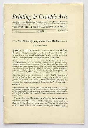 Seller image for Printing & Graphic Arts, Volume V, Number 2, May 1957 for sale by George Ong Books