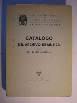 Imagen del vendedor de Catlogo del Archivo de Msica de la Real Capilla de Palacio a la venta por Librera Antonio Azorn