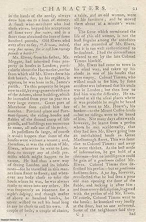 Extracts from the Life of John Elwes, the Miser, by Edward Topham, Esq. An original article from ...