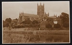 Worcester Cathedral Vintage Postcard