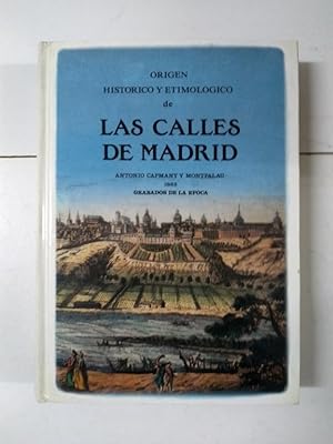 Imagen del vendedor de Origen histrico y etimolgico de las calles de Madrid a la venta por Libros Ambig