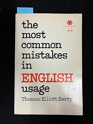 Bild des Verkufers fr The Most Common Mistakes in English Usage zum Verkauf von George Strange's Bookmart