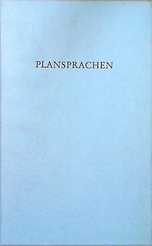 Plansprachen. Beiträge zur Interlinguistik.