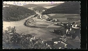 Bild des Verkufers fr Foto-Ansichtskarte Niederauroff, Ortsansicht aus der Vogelschau im Jahr 1933 zum Verkauf von Bartko-Reher