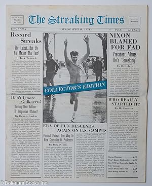 Seller image for The Streaking Times: vol. 1, #1, Spring Special 1974: Collector's Edition for sale by Bolerium Books Inc.