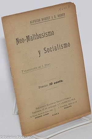 Neo-Malthusismo y socialismo. Traduccion de J. Prat