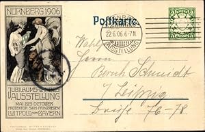 Ganzsache Ansichtskarte / Postkarte Nürnberg, Jubiläums Landes Ausstellung 1906