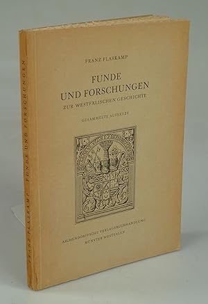 Bild des Verkufers fr Funde und Forschungen zur westflischen Geschichte. zum Verkauf von Antiquariat Dorner