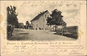 Ansichtskarte / Postkarte Sonnenberg St. Andreasberg Braunlage im Harz, Pension und Logierhaus, I...