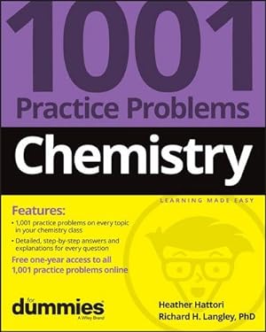 Bild des Verkufers fr Chemistry: 1001 Practice Problems For Dummies (+ Free Online Practice) zum Verkauf von AHA-BUCH GmbH