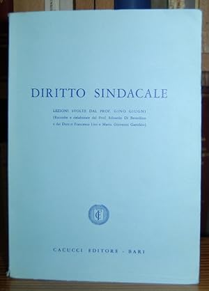 Imagen del vendedor de DIRITTO SINDACALE a la venta por Fbula Libros (Librera Jimnez-Bravo)