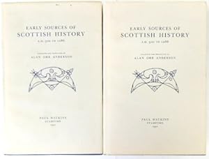 Bild des Verkufers fr Early Sources of Scottish History: A.D. 500-1286, Volumes I&II zum Verkauf von PsychoBabel & Skoob Books