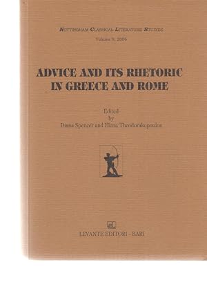 Seller image for Advice and its Rhetoric in Greece and Rome. for sale by Fundus-Online GbR Borkert Schwarz Zerfa