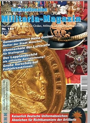 Bild des Verkufers fr Internationales Militaria-Magazin IMM 187 zum Verkauf von Antiquariat Jterbook, Inh. H. Schulze