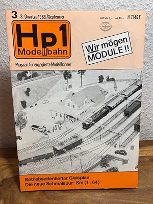 Hp1 Modellbahn. Magazin für engagierte Modellbahner. 3. Jahrgang, 3. Quartal, September 1983.