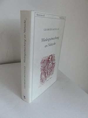 Bild des Verkufers fr Wiedergutmachung an Nietzsche. Das Nietzsche-Memorandum und andere Texte. - Herausgegeben, aus dem Franzsischen bersetzt und mit einer Studie von Gerd Bergfleth. zum Verkauf von Antiquariat Maralt