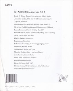 K12 Art Print Kit, American Art B