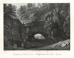 SÄCHSISCHE SCHWEIZ. - Kuhstall. "La fameuse Caverne dite Kuhstall dans la Suisse Saxonne". Blick ...