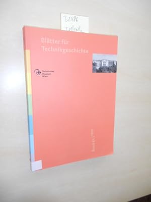 Bild des Verkufers fr Bltter fr Technikgeschichte. Band 61. 1999. zum Verkauf von Klaus Ennsthaler - Mister Book