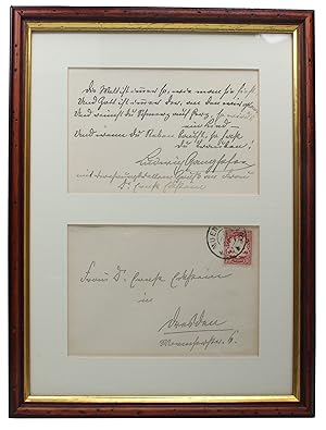 Seller image for Eigenh. Gedicht mit U. for sale by Antiquariat INLIBRIS Gilhofer Nfg. GmbH