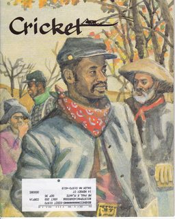 CRICKET Magazine February 1995 Volume 22 No. 6: Cover- Buffalo Soldiers by Michael Bryant