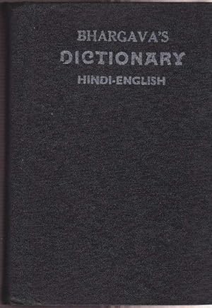 Bhargava's Dictionary Hindi-English. Bhargava's Standard Illustrated Dictionary of the Hindi Lang...