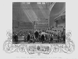 THE TRIAL OF DANIEL O'CONNELL IN FEBUARY 1844,Historical 1855 Irish Steel Engraved Print