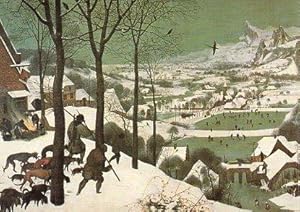 Bild des Verkufers fr POSTAL PV00123: Hunters in the snow, Pieter Brueguel zum Verkauf von EL BOLETIN